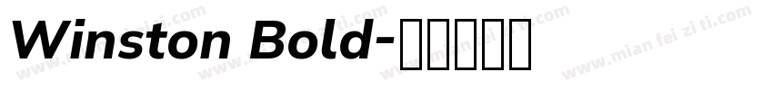 Winston Bold字体转换